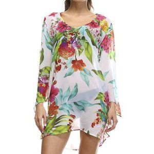 Jean-Pierre Klifa Silk Chiffon Flower Tunic